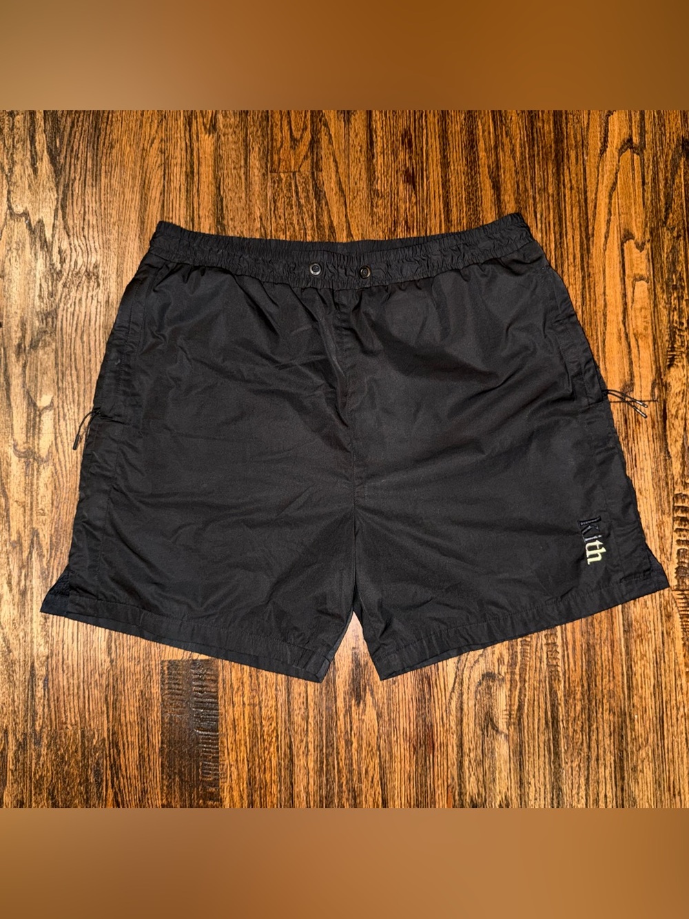 Kith Nylon Active Lined Training Shorts Black Size Small